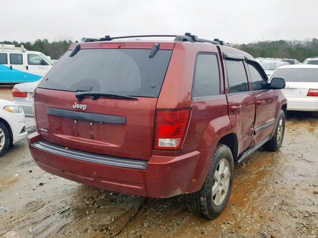 1J8GS48K19C519682 - 2009 JEEP GRAND CHER RED photo 4