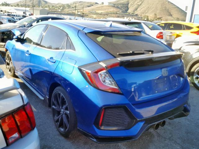 SHHFK7H47HU411444 - 2017 HONDA CIVIC SPOR BLUE photo 3