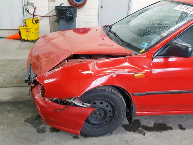 JF1GC2248RH531372 - 1994 SUBARU IMPREZA L RED photo 9