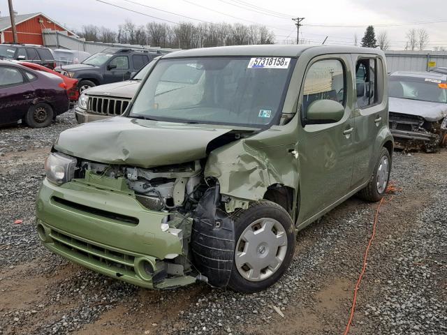 JN8AZ28R89T107578 - 2009 NISSAN CUBE BASE GREEN photo 2