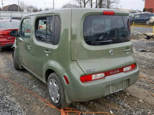 JN8AZ28R89T107578 - 2009 NISSAN CUBE BASE GREEN photo 3