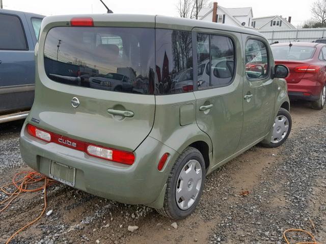 JN8AZ28R89T107578 - 2009 NISSAN CUBE BASE GREEN photo 4