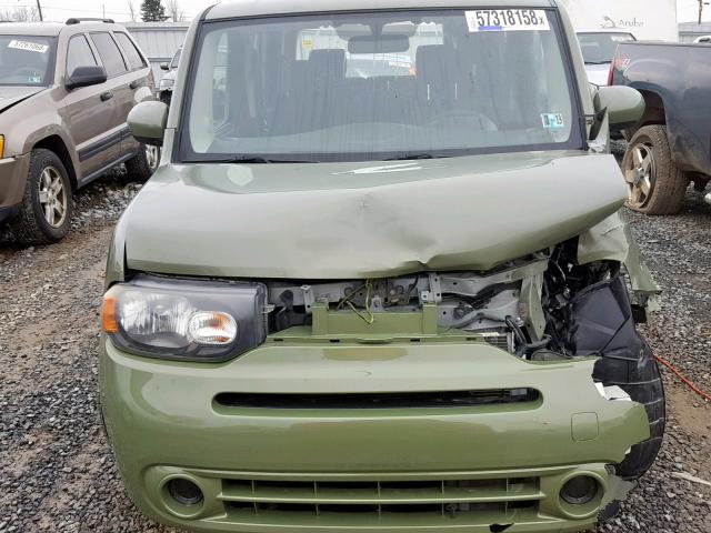 JN8AZ28R89T107578 - 2009 NISSAN CUBE BASE GREEN photo 7