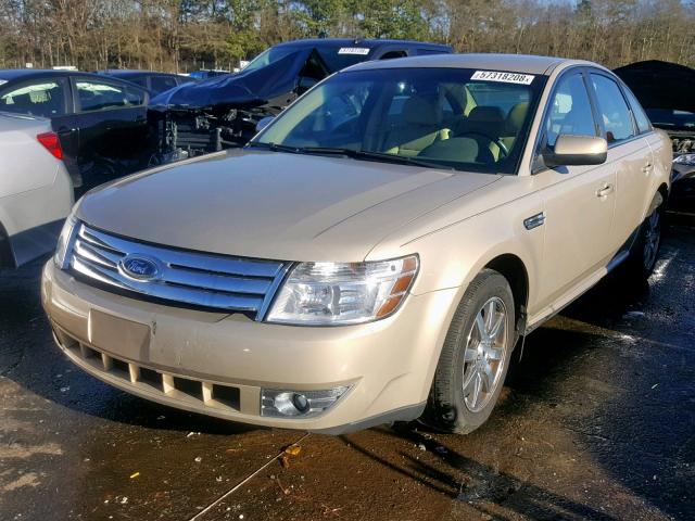 1FAHP24W58G137341 - 2008 FORD TAURUS SEL CREAM photo 2