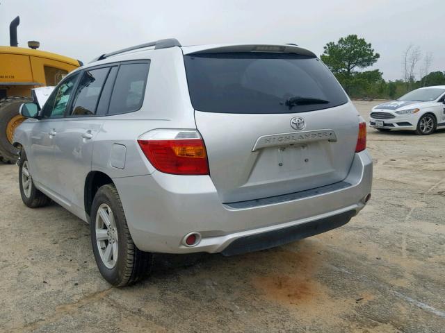 5TDKK3EH6AS005995 - 2010 TOYOTA HIGHLANDER SILVER photo 3