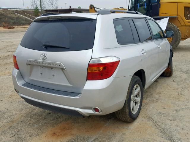 5TDKK3EH6AS005995 - 2010 TOYOTA HIGHLANDER SILVER photo 4