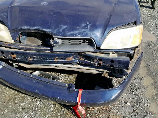 4S3BE625746209311 - 2004 SUBARU LEGACY L S BLUE photo 9