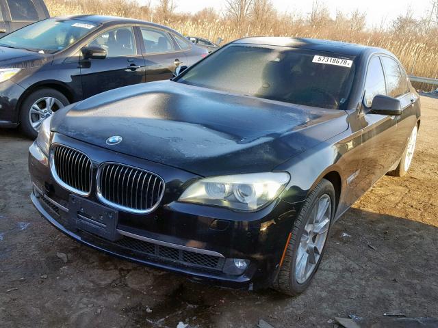 WBAKC8C55CC437014 - 2012 BMW SERIES 7 BLACK photo 2