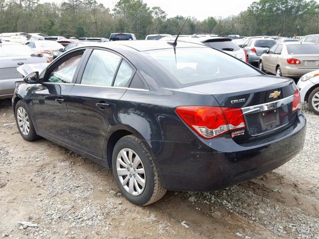 1G1PC5SH8B7107161 - 2011 CHEVROLET CRUZE LS BLACK photo 3