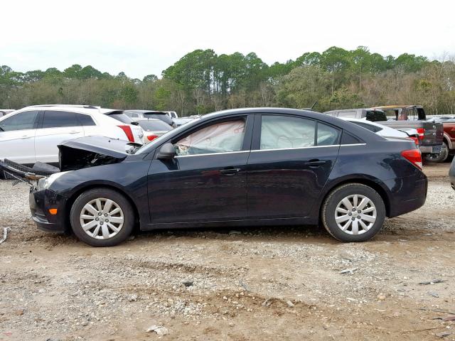 1G1PC5SH8B7107161 - 2011 CHEVROLET CRUZE LS BLACK photo 9