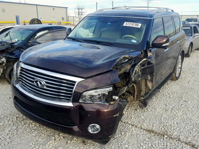 JN8AZ2NF9C9518163 - 2012 INFINITI QX56 BLACK photo 2