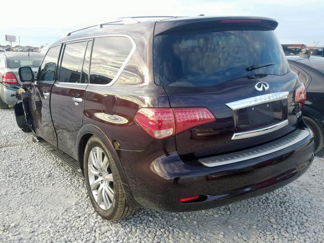 JN8AZ2NF9C9518163 - 2012 INFINITI QX56 BLACK photo 3