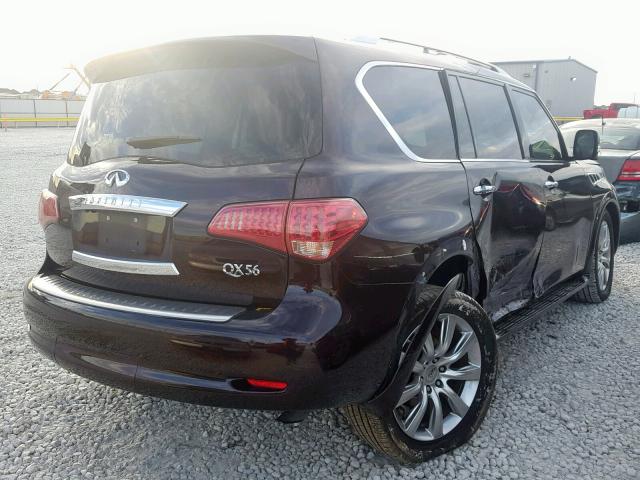 JN8AZ2NF9C9518163 - 2012 INFINITI QX56 BLACK photo 4