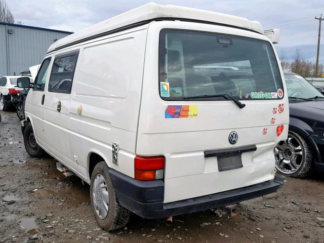 WV2EE0703SH001145 - 1995 VOLKSWAGEN EUROVAN CA WHITE photo 3