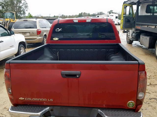 1GCCS136X48183279 - 2004 CHEVROLET COLORADO RED photo 10