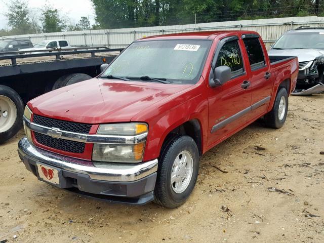 1GCCS136X48183279 - 2004 CHEVROLET COLORADO RED photo 2