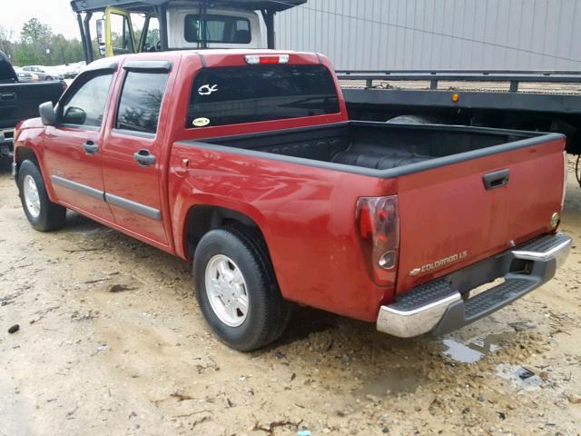 1GCCS136X48183279 - 2004 CHEVROLET COLORADO RED photo 3