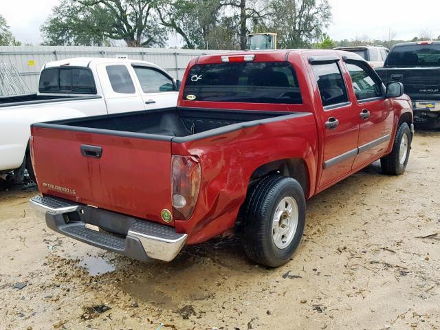 1GCCS136X48183279 - 2004 CHEVROLET COLORADO RED photo 4