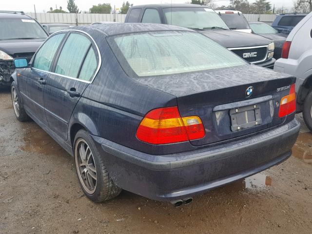 WBAEW53423PN30768 - 2003 BMW 330 XI BLUE photo 3