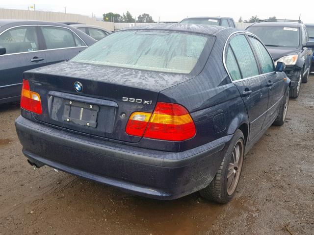 WBAEW53423PN30768 - 2003 BMW 330 XI BLUE photo 4