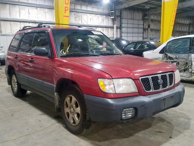 JF1SF63522G704797 - 2002 SUBARU FORESTER L RED photo 1