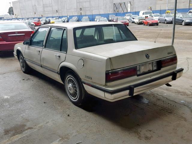 1G4HP54C3KH476131 - 1989 BUICK LESABRE CU WHITE photo 3