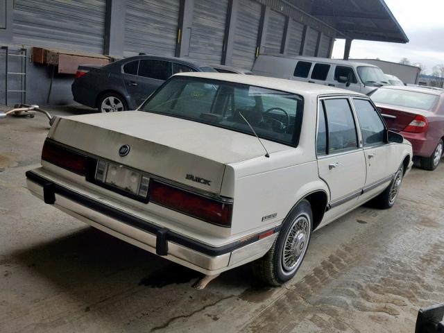 1G4HP54C3KH476131 - 1989 BUICK LESABRE CU WHITE photo 4