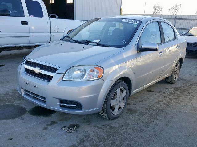KL1TD56628B014144 - 2008 CHEVROLET AVEO BASE Gümüş foto 2