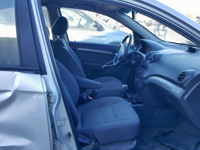 KL1TD56628B014144 - 2008 CHEVROLET AVEO BASE Gümüş foto 5