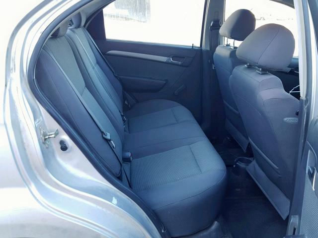 KL1TD56628B014144 - 2008 CHEVROLET AVEO BASE Gümüş foto 6