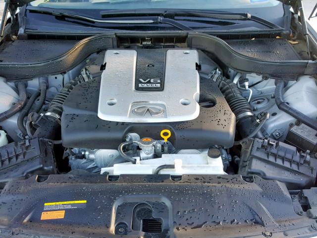 JN1CV6AP8DM716515 - 2013 INFINITI G37 BASE SILVER photo 7