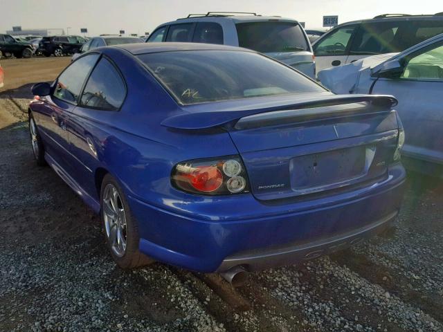 6G2VX12U26L525812 - 2006 PONTIAC GTO BLUE photo 3