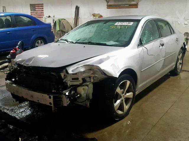 1G1ZC5E08CF133040 - 2012 CHEVROLET MALIBU 1LT ვერცხლისფერი ფოტო 2