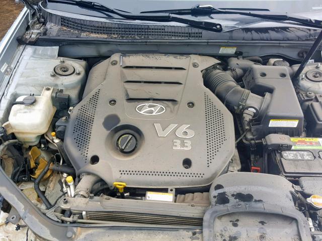 5NPEU46F28H354467 - 2008 HYUNDAI SONATA SE BLUE photo 7