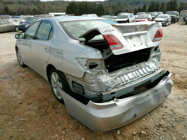 JTHBA30G165158782 - 2006 LEXUS ES 330 SILVER photo 3