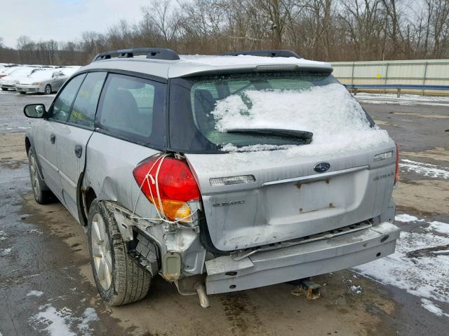 4S4BP61C767359678 - 2006 SUBARU LEGACY OUT SILVER photo 3