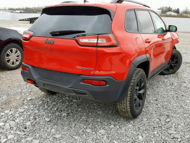 1C4PJMBB0HW647380 - 2017 JEEP CHEROKEE T RED photo 4