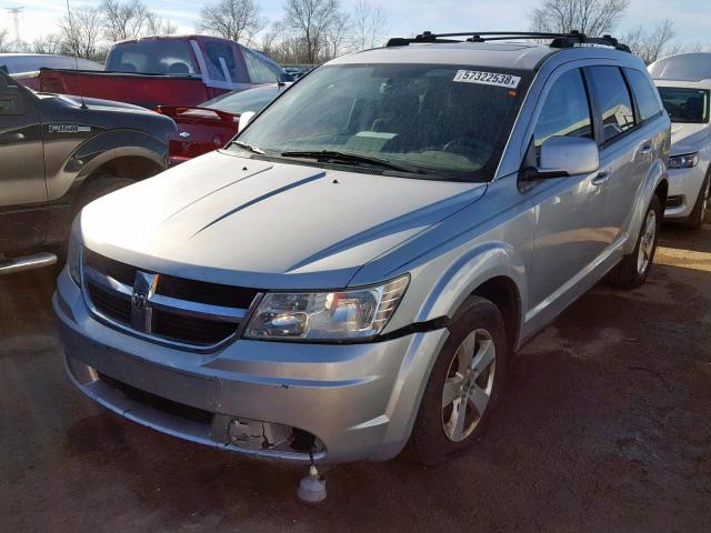 3D4PG5FV5AT173076 - 2010 DODGE JOURNEY SX SILVER photo 2