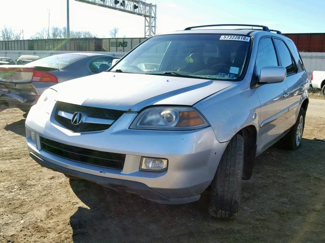 2HNYD18714H501392 - 2004 ACURA MDX TOURIN SILVER photo 2