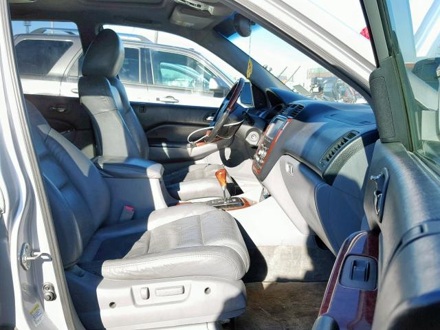 2HNYD18714H501392 - 2004 ACURA MDX TOURIN SILVER photo 5