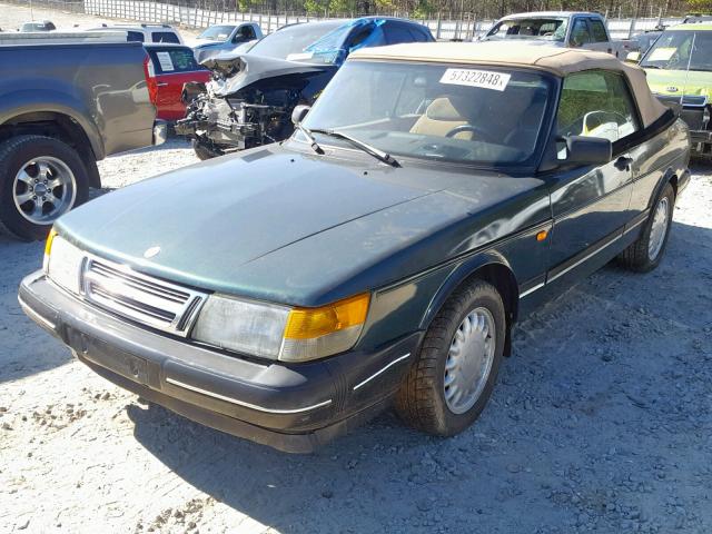 YS3AK75E1R7003014 - 1994 SAAB 900S BLACK photo 2