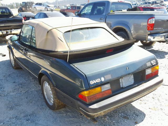 YS3AK75E1R7003014 - 1994 SAAB 900S BLACK photo 3