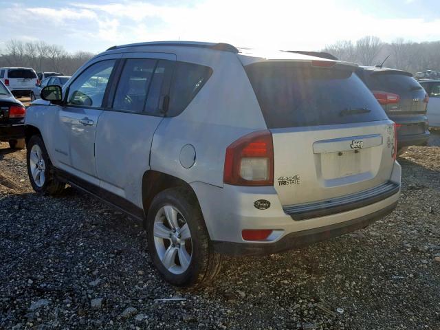 1C4NJDBB1ED569478 - 2014 JEEP COMPASS SP SILVER photo 3