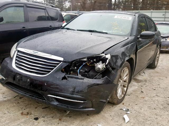 1C3CCBAB3CN134187 - 2012 CHRYSLER 200 LX BLACK photo 2