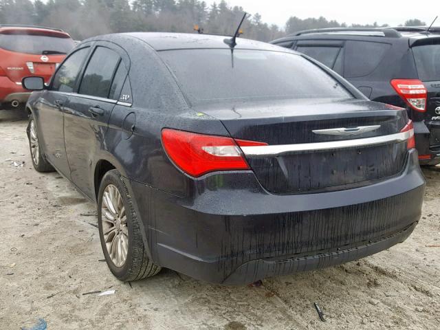 1C3CCBAB3CN134187 - 2012 CHRYSLER 200 LX BLACK photo 3