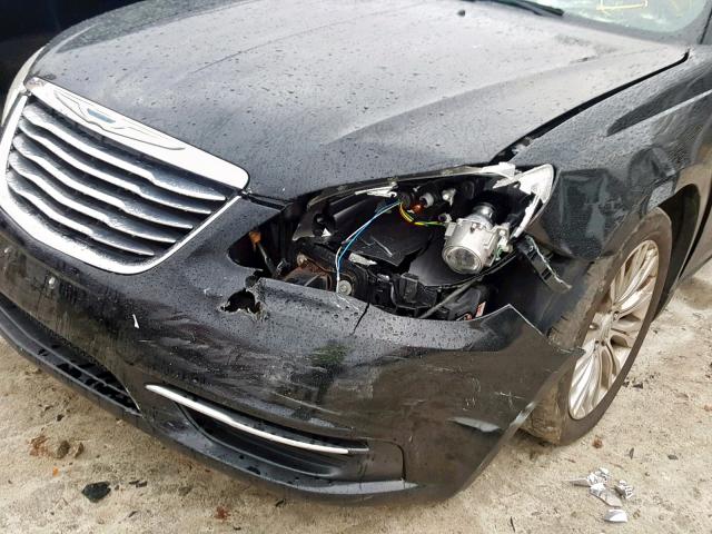 1C3CCBAB3CN134187 - 2012 CHRYSLER 200 LX BLACK photo 9