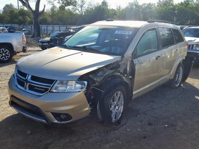 3D4PH1FG6BT559272 - 2011 DODGE JOURNEY MA GOLD photo 2