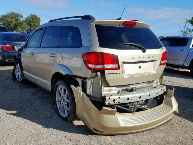 3D4PH1FG6BT559272 - 2011 DODGE JOURNEY MA GOLD photo 3