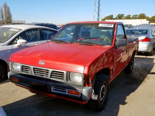 1N6SD11S9PC348288 - 1993 NISSAN TRUCK SHOR RED photo 2