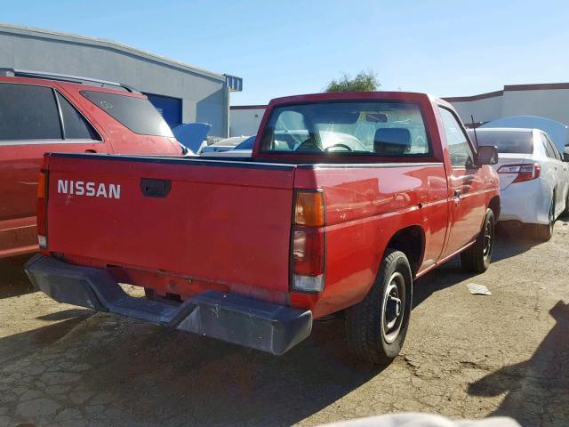 1N6SD11S9PC348288 - 1993 NISSAN TRUCK SHOR RED photo 4